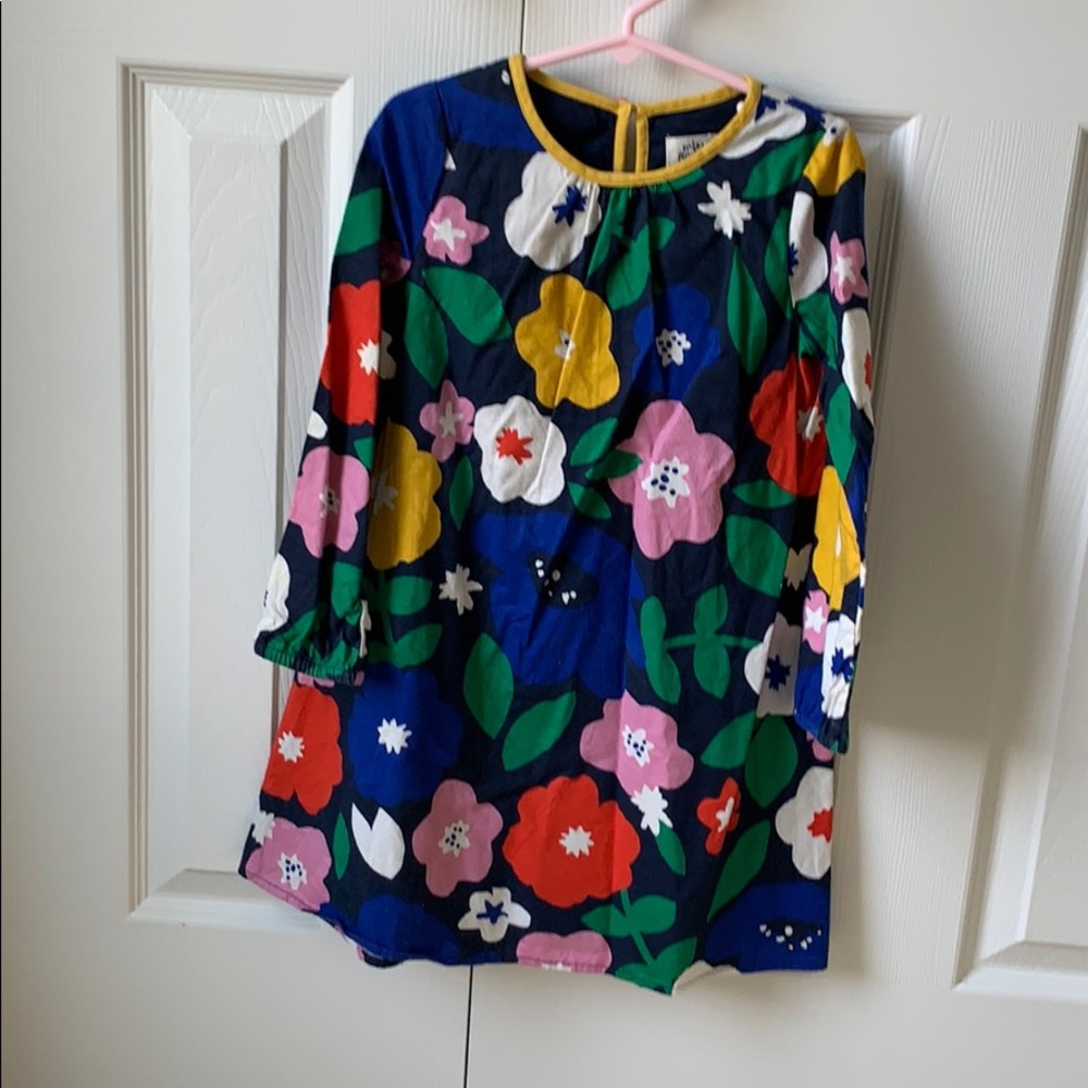 Girls Mini Boden long sleeved floral dress